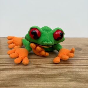 Rainforest Cafe Cha Cha Red Eyed Tree Frog Stuffed Animal